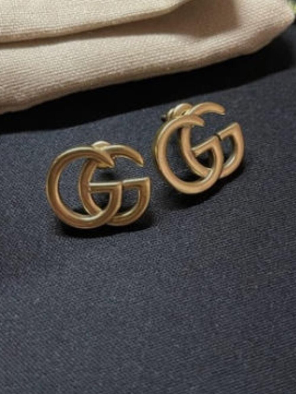 Gucci Gold GG Earrings - Picture 2 of 5